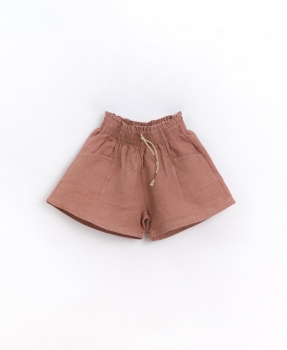 Play Up Shorts mit dekorativer Cordel - Caruma - 100% Leinen